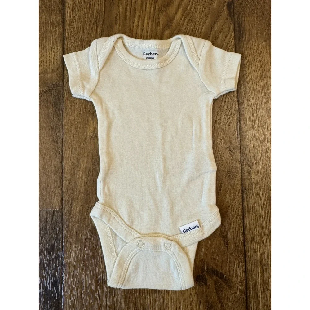 Gerber Baby Onesies Bodysuits Clothes Unisex Boy Girl Preemie Neutral Colors Lot